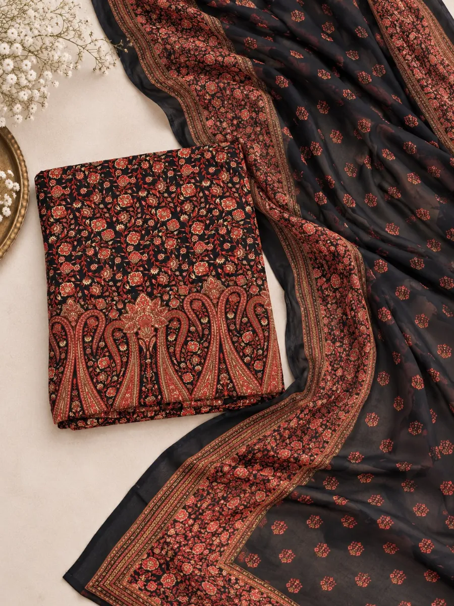 Black Base , Rust florals - The Combo That Goes With Everthings - View 1