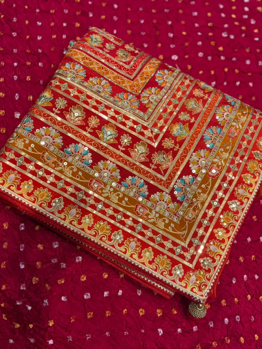 Bridal richness, embroidered end to end. - View 1
